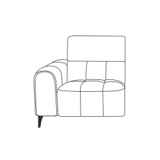 Calgary 1.25 Seater Power Recliner Section with USB