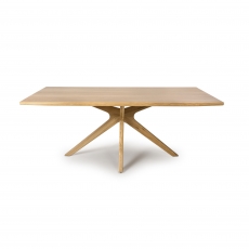 Haven Rectangular Fixed Top Table - Star Base - 200cm