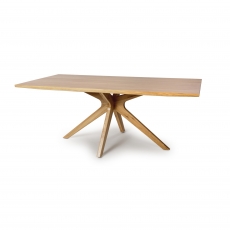 Haven Rectangular Fixed Top Table - Star Base - 200cm