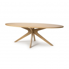 Haven Oval Fixed Top Dining Table - Star Base - 200cm