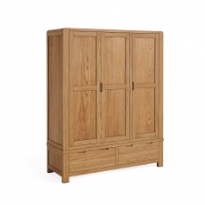 Baden Triple Wardrobe - 3 Doors & 2 Drawers