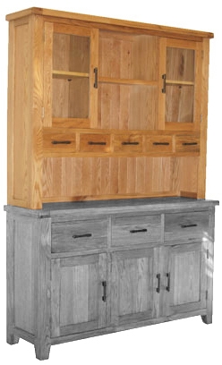 Wood dining deals hutch